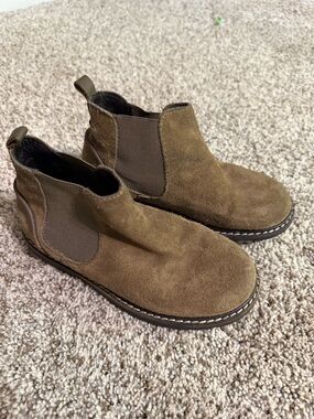 Zara Kids Brown Suede Chelsea Boots